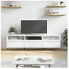 vidaXL Vidaxl Meuble Tv Blanc 150x30x44,5 Cm Bois D'ingénierie