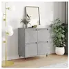 vidaXL Buffet Gris béton 60x35x70 cm Bois d'ingénierie