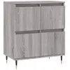 vidaXL Buffet Sonoma gris 60x35x70 cm Bois d'ingénierie