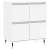 vidaXL Buffet Blanc 60x35x70 cm Bois d'ingénierie