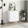 vidaXL Buffet Blanc 60x35x70 cm Bois d'ingénierie