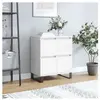 vidaXL Buffet Blanc 60x35x70 cm Bois d'ingénierie