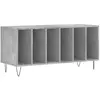 vidaXL Armoire à disques gris béton 100x38x48 cm bois d'ingénierie