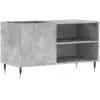 vidaXL Armoire à disques gris béton 85x38x48 cm bois d'ingénierie