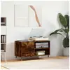 vidaXL Armoire à disques chêne fumé 85x38x48 cm bois d'ingénierie