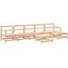 vidaXL Salon de jardin 7 pcs Bois de pin massif