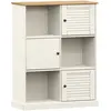 vidaXL Bibliothèque VIGO blanc 90x35x114,5 cm bois massif de pin