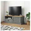 vidaXL Meuble TV VIGO gris 106x40x40 cm bois massif de pin