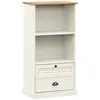 vidaXL Bibliothèque VIGO blanc 60x35x114,5 cm bois massif de pin