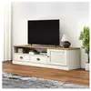 vidaXL Meuble TV VIGO blanc 156x40x40 cm bois massif de pin