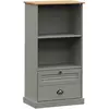 vidaXL Bibliothèque VIGO gris 60x35x114,5 cm bois massif de pin