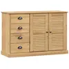 vidaXL Buffet avec tiroirs VIGO 113x40x75 cm bois massif de pin