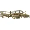 vidaXL Salon de jardin 7 pcs bois de pin imprégné