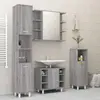 vidaXL Ensemble d'armoires de salle de bain 4 pcs sonoma gris