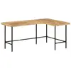 vidaXL Bureau 165x110x77 cm bois massif de manguier et fer
