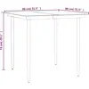 vidaXL Ensemble à manger de jardin 3 pcs coussins résine tressée acier