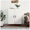 vidaXL Buffet Blanc brillant 69,5x34x90 cm Bois d'ingénierie