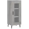 vidaXL Buffet Sonoma gris 34,5x34x90 cm Bois d'ingénierie