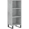 vidaXL Buffet gris béton 34,5x32,5x90 cm bois d'ingénierie