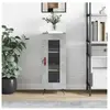vidaXL Buffet Gris béton 34,5x34x90 cm Bois d'ingénierie