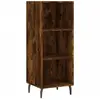 vidaXL Buffet chêne fumé 34,5x32,5x90 cm bois d'ingénierie