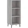 vidaXL Buffet sonoma gris 34,5x32,5x90 cm bois d'ingénierie