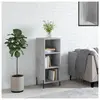 vidaXL Buffet gris béton 34,5x32,5x90 cm bois d'ingénierie