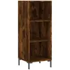 vidaXL Buffet chêne fumé 34,5x32,5x90 cm bois d'ingénierie