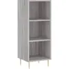 vidaXL Buffet sonoma gris 34,5x32,5x90 cm bois d'ingénierie