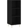 vidaXL Buffet noir 34,5x32,5x90 cm bois d'ingénierie