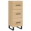 vidaXL Buffet Chêne sonoma 34,5x34x90 cm Bois d'ingénierie
