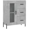 vidaXL Buffet gris béton 69,5x34x90 cm bois d'ingénierie