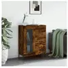 vidaXL Buffet chêne fumé 69,5x34x90 cm bois d'ingénierie