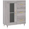 vidaXL Buffet sonoma gris 69,5x34x90 cm bois d'ingénierie