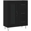 vidaXL Buffet noir 69,5x34x90 cm bois d'ingénierie