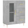 vidaXL Buffet gris béton 69,5x34x90 cm bois d'ingénierie