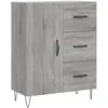 vidaXL Buffet sonoma gris 69,5x34x90 cm bois d'ingénierie