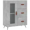 vidaXL Buffet gris béton 69,5x34x90 cm bois d'ingénierie