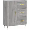 vidaXL Buffet sonoma gris 69,5x34x90 cm bois d'ingénierie