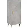 vidaXL Buffet Gris béton 34,5x34x90 cm Bois d'ingénierie