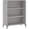 vidaXL Bibliothèque sonoma gris 69,5x32,5x90 cm bois d'ingénierie