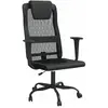 vidaXL Chaise de bureau réglable en hauteur noir