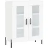 vidaXL Buffet blanc 69,5x34x90 cm bois d'ingénierie
