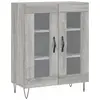 vidaXL Buffet sonoma gris 69,5x34x90 cm bois d'ingénierie