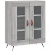 vidaXL Buffet sonoma gris 69,5x34x90 cm bois d'ingénierie