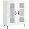 vidaXL Buffet Blanc brillant 69,5x34x90 cm Bois d'ingénierie