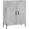 vidaXL Buffet gris béton 69,5x34x90 cm bois d'ingénierie