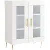 vidaXL Buffet Blanc brillant 69,5x34x90 cm Bois d'ingénierie