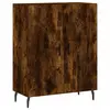 vidaXL Buffet chêne fumé 69,5x34x90 cm bois d'ingénierie