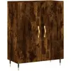 vidaXL Buffet chêne fumé 69,5x34x90 cm bois d'ingénierie